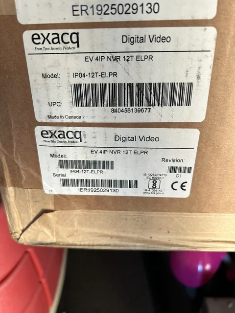 12TB NVR Exacq ExacqVision EV-4IP NVR 12T Server 4 Camera License  Brand New