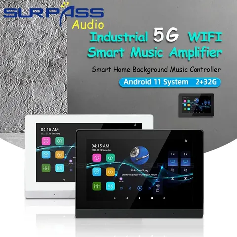 Android 11 System 7Inch 30W Wifi Bluetooth Smart Music Amplifier Background  Sup