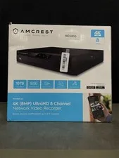 Amcrest NV4108E-A2 4K 8CH POE NVR (1080p/3MP/4MP/5MP/8MP) POE Network Video Reco