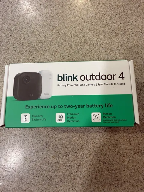 Blink Outdoor 4 One Camera System w/Sync Module New B0DHLSZXQD 840414631670