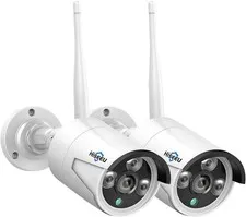 Hiseeu Camera Add on 2 Pack 3MP Outdoor Wireless Security Camera,Waterproof Outd