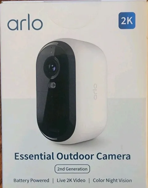 Arlo Essential Outdoor 2nd Gen Add-On 2K Wireless Security Camera White SEALED
