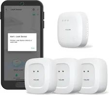 Water Leak Sensor Kit with SpeakerHub and App Alerts, LoRa Range, Spoken