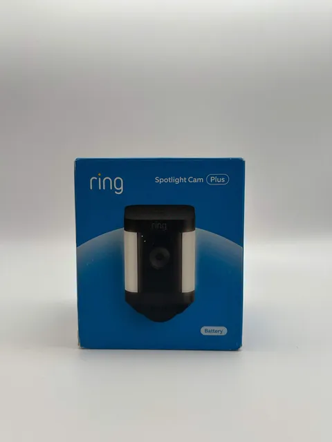Ring Spotlight Cam Plus Security Camera Black New Open Box