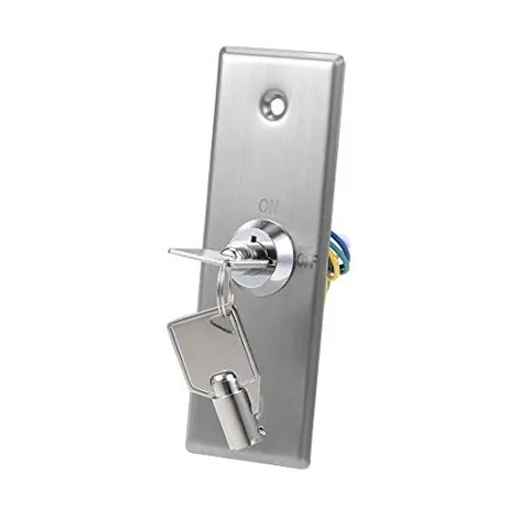 Key Switch Lock On/Off Exit Door Lock Emergency Door Release SPST for Access