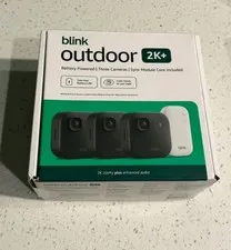 Blink Outdoor 2K+ Wireless Security Camera - 3 Camera System