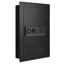 Goplus Wall Safe, 22” Tall Electronic Wall Mount Safe Between the Studs,Hi