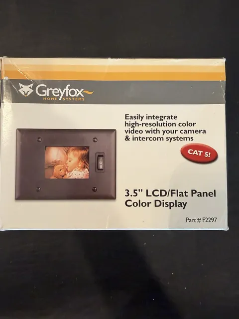 GreyFox Home Systems 3.5” LCD/Flat Panel Color Display Part# F2297-Light Almond