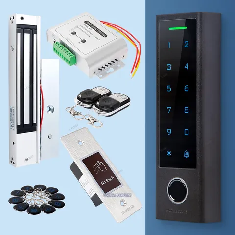 HOMSECUR IP66 APP WIFI Fingerprint Access Control Set Waterproof 280KG Mag Lock