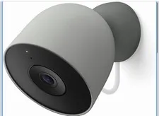 Google Nest Cam Outdoor (wired, 2nd gen) 2K Video Gemini 1-Pack (Hazel)