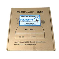 ELEC CCTV 4 Channel Digital Video Recorder System Model Number EL-CVKHL04CP01B