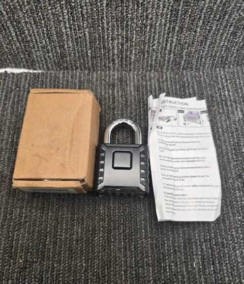 Diyife Heavy Duty Combination Padlock, Large Outdoor Padlock One-Touch Unlocking