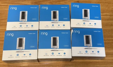 LOT OF 6 - Ring Indoor Cam 2nd Gen Plug-In 1080p HD WiFi Security Camera -SEALED
