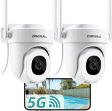 2K Wired Outdoor Camera, 2.4G/5G Wifi Security Camera, 3MP, 24/7 Recording, AI M