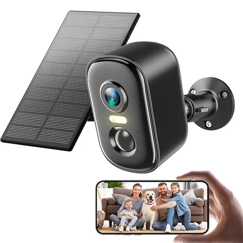 Solar Security Cameras Wireless Outdoor, 2K Wifi Surveillance Camera for Home Se