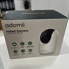 adomii 2K Pan & Tilt Indoor Wi-Fi Camera Night Vision Motion 2-Way Audio