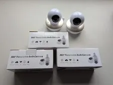 360 Panoramic Bulb Camera Lot Of 3 + 2 Motorola