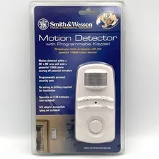 NEW! Smith & Wesson Home Security Motion Detector w/ Programmable Keypad 130dB