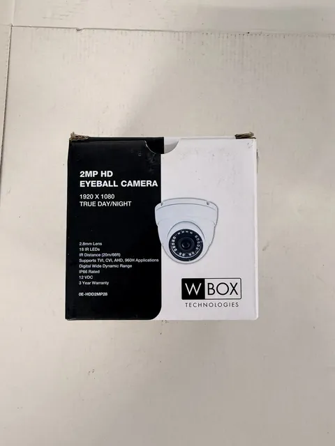 W Box Technologies 0E-HDD2MP28 2MP HD Eyeball Camera - 1080p Hybrid TVI CVI AHD