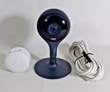 Google Nest Cam Indoor Security Camera A0005 1080p with charger cable