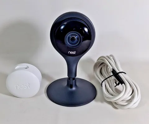 Google Nest Cam Indoor Security Camera A0005 1080p with charger cable