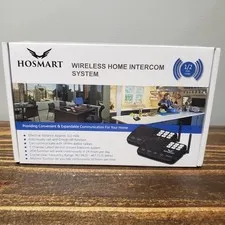 Hosmart HY777 Wireless Intercom System with 1/2 Mile Long Range 7-Channel Silver