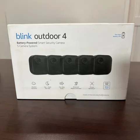 Blink Outdoor 4 (4th Gen) - 5 Camera Home Security System [New - Factory Sealed]