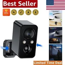 Waterproof Wireless 180° Pan Camera with Motion Sensor & Night Vision