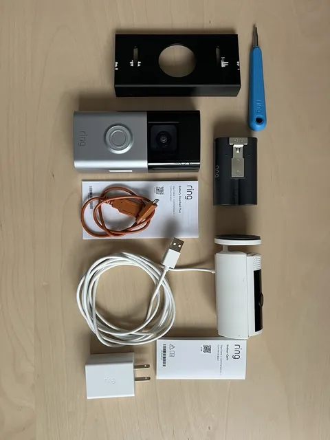 Ring Battery Doorbell Plus 5F77E9 And Ring Indoor Cam 5F72E9
