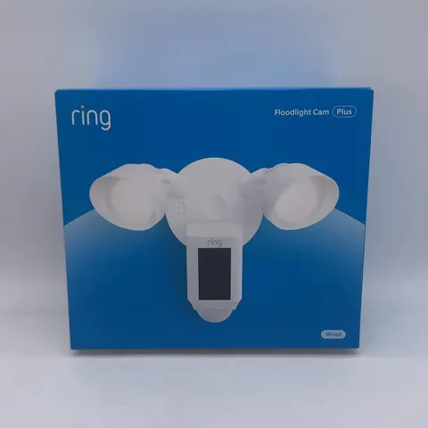 New Ring Floodlight Cam Plus Outdoor Camera White B08F6GPQQ7
