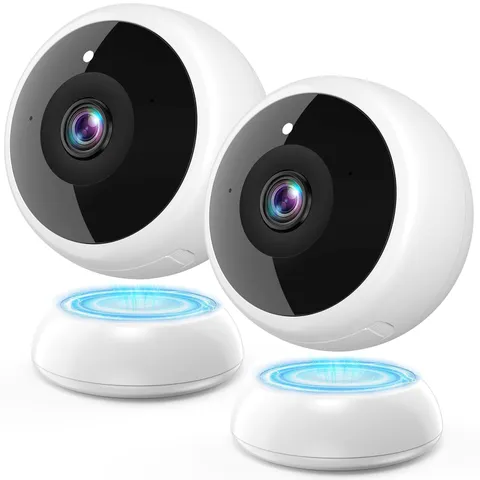 Magnetic Security Camera 2Pack: No Drill Install 1Min 12KG Pull for Iron Door...