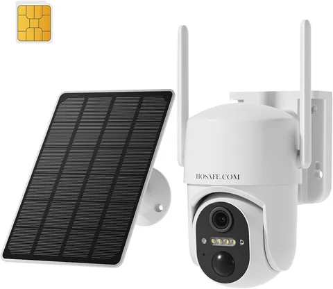 4G LTE Cellular Security Camera No Internet Needed,2K Solar No Wifi Security Cam