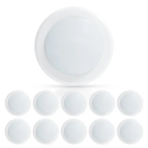 ECOELER 10 Pack 6" LED Disk Light, Dimmable Flush Mount 5000K Daylight