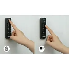 BLACK - PHILIPS HOME ACCESS WI-FI RETROFIT DOOR LOCK WITH TOUCH SCREEN KEYPAD