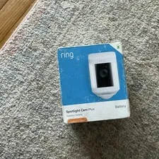 Ring Spotlight Cam Plus, Battery - White