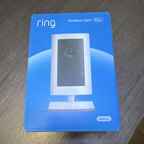 Ring Outdoor Cam Plus Battery Wireless Wi-Fi IP 2K Motion Alexa White