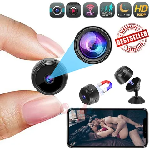 Mini Camara Oculta Espia De Seguridad WiFi 1080P Inalambrica Con Audio y Video