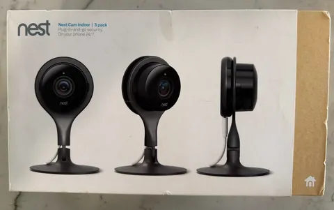 Google Nest Cam Indoor 1080p HD Wired Security Camera 3-Pack NC1104U
