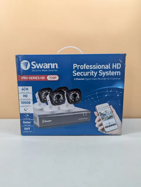Swann HD Pro-Series HD 720P Security System 4 Channel 500GB Open Box DVR4-1580