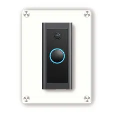Metal Doorbell Faceplate – Thin Steel Backplate with Foam Cushion to Fit Unev...