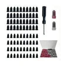 80PCS Tire Plug Kit, Screw-in Rubber Nails - Fit For Car/Motorcycle