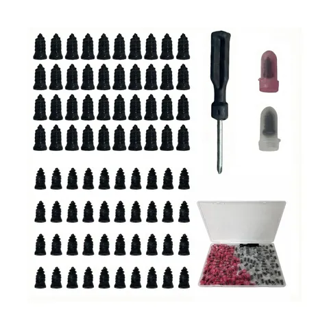 80PCS Tire Plug Kit, Screw-in Rubber Nails - Fit For Car/Motorcycle