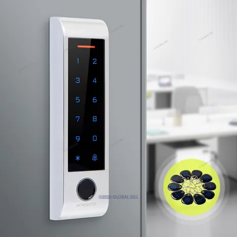 HOMSECUR Waterproof IP66 APP WIFI Fingerprint Password RFID Access Control