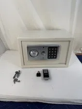 PAR Electronic Digital Security Safe Box - Keypad &  Overide Key 9x13x10