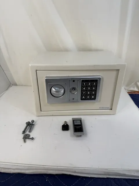 PAR Electronic Digital Security Safe Box - Keypad &  Overide Key 9x13x10