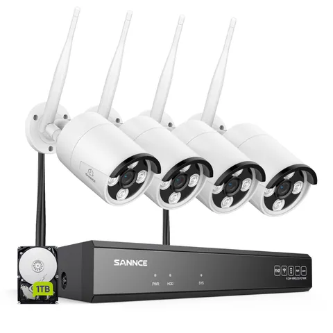 SANNCE 16CH 4K NVR Wireless 3MP Color Security Camera System Two Way Audio 1TB