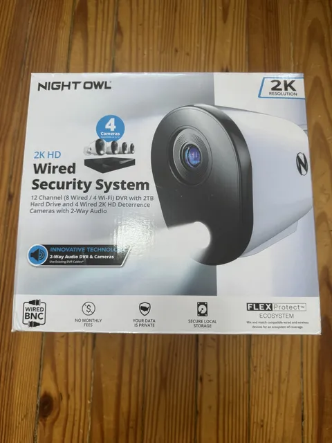Night Owl 12 Channel 2K Wired DVR Security Camera System w/ 2 TB Hard Drive NEW