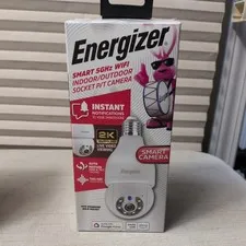 NEW 5GHz Energizer Smart Camera WiFi Indoor Outdoor Standard Bulb Socket Voice