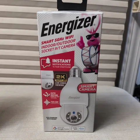 NEW 5GHz Energizer Smart Camera WiFi Indoor Outdoor Standard Bulb Socket Voice