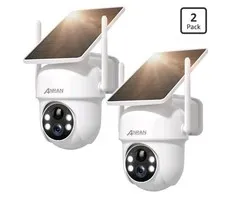 ANRAN Solar Security Cameras Wireless Outdoor,2K Cameras for Home Security with 